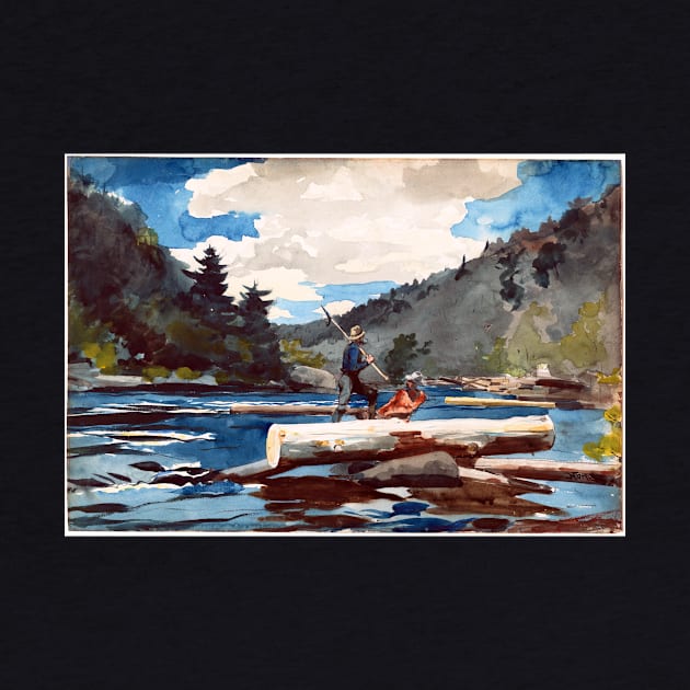 Winslow Homer 'Hudson River' Logging by pdpress